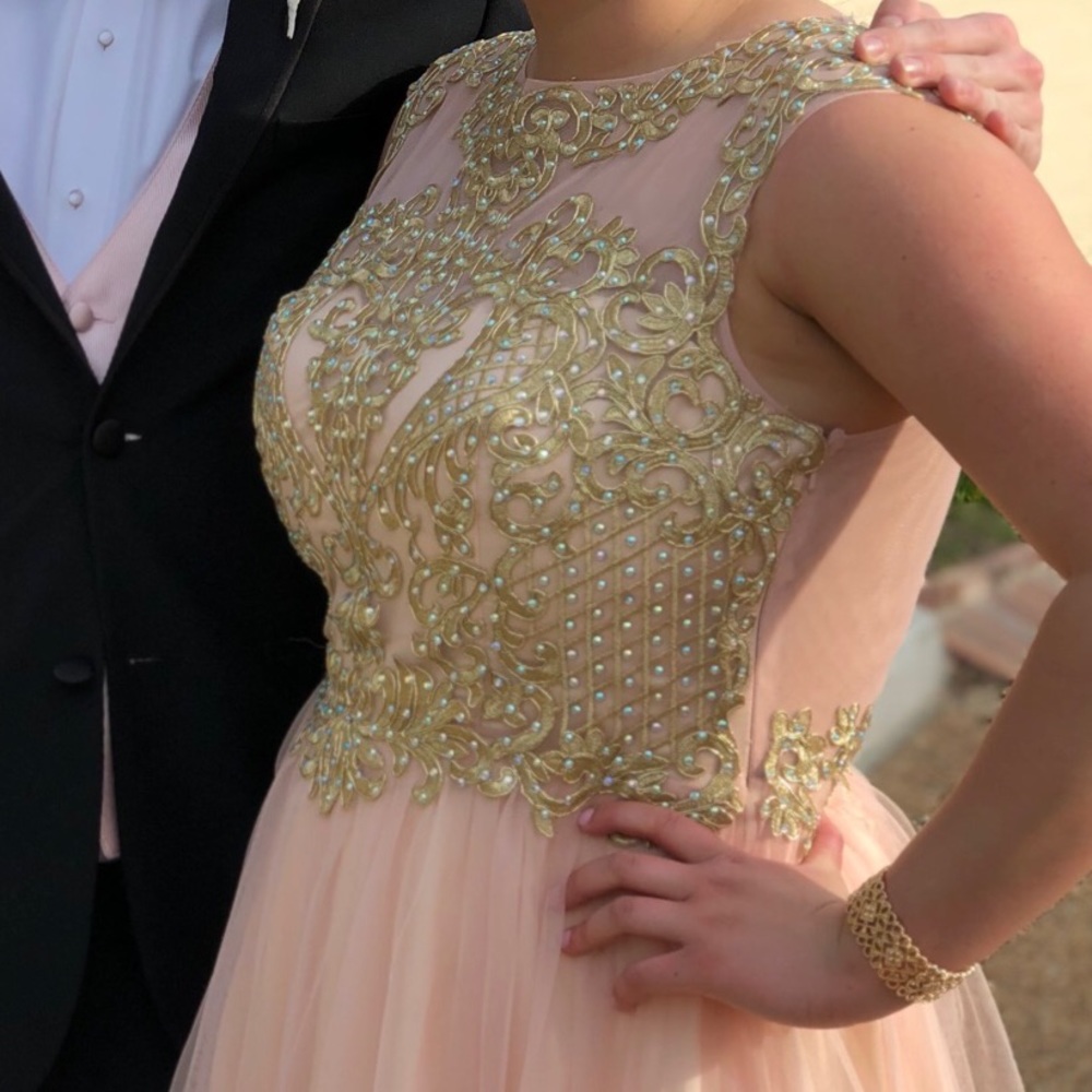 Pink Ball Gown Prom Dress - Picture 5 of 7